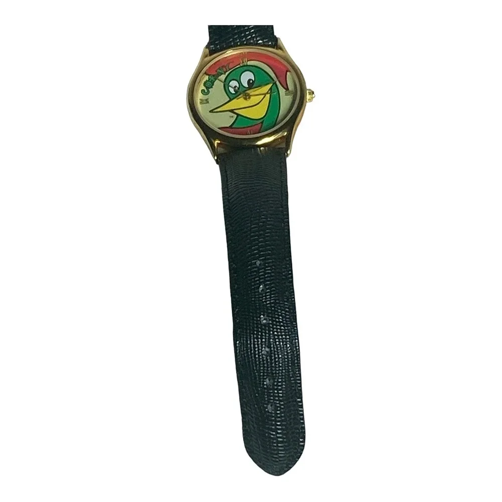 Vintage Corny Kellogg's Corn Flakes Cereal Advertisement Rooster Leather Band